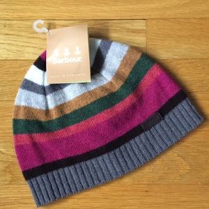 Colorful Barbour Briggs Striped Beanie NWT